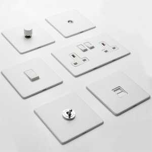 Vintage Matt White Switches and Sockets