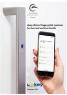 E-Key dLine fingerprint scanner for door leaf and door handle