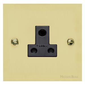 Richmond Elite Low Profile Range Satin Brass 5 Amp 3 Round Pin Socket ...