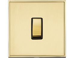 Satin Brass with Polished Brass EX14