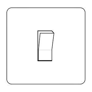 1 Gang Retractive Rocker Switch