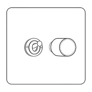 Mixed Toggle Dimmer Light Switches