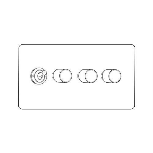 Mixed Toggle Dimmer Switches